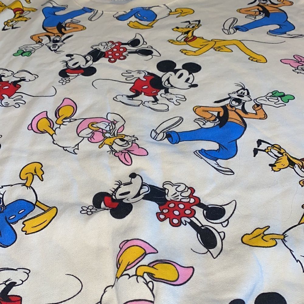 Disney Mickey Fleece Sweatshirt Size Small - Picture 5 of 10
